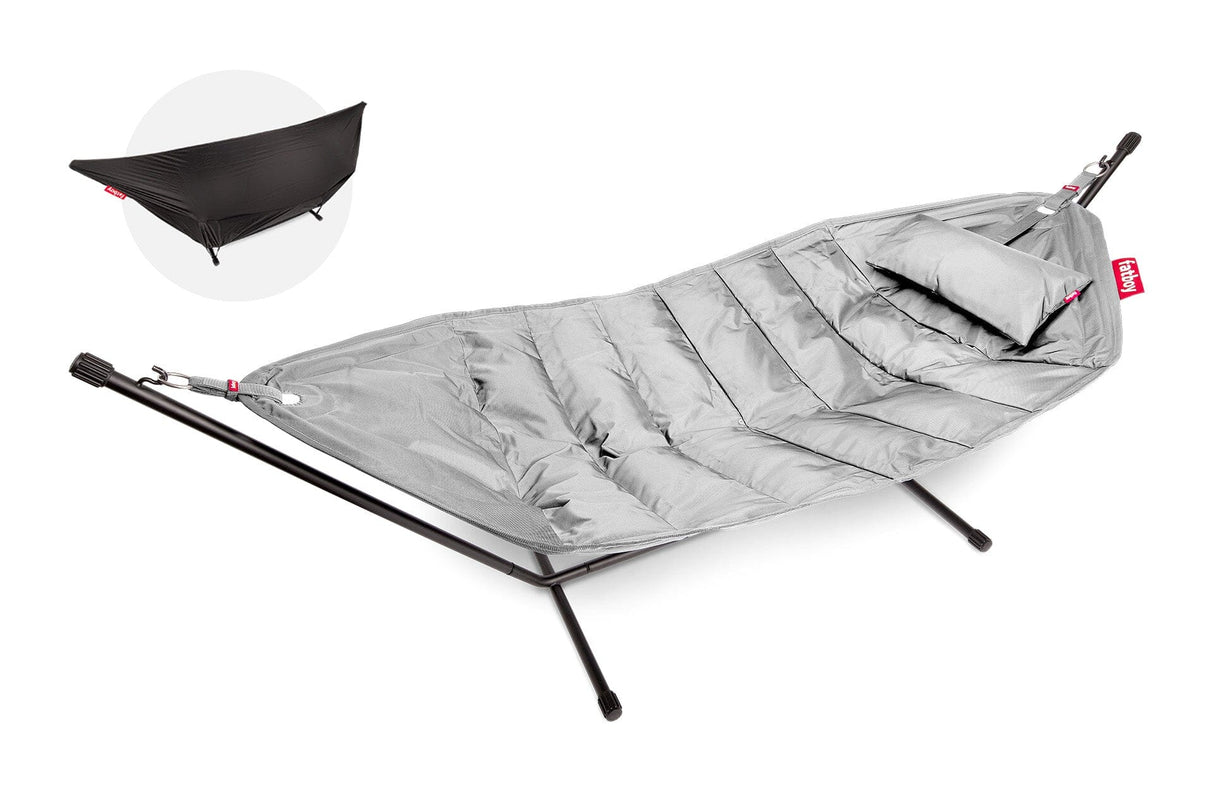Fatboy Headdemock Deluxe Hamac Outdoor avec structure et têtière Light grey Polyester