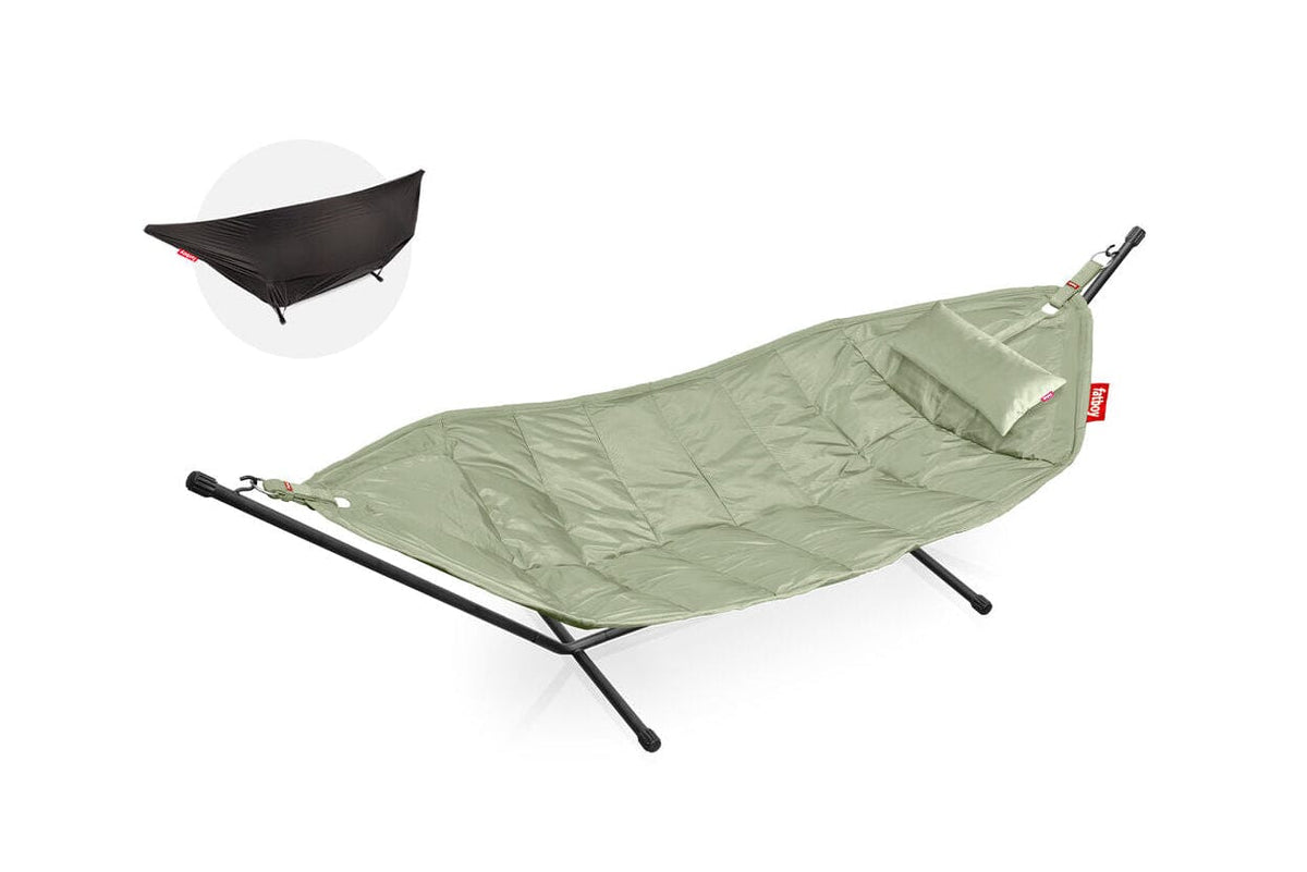 Fatboy Headdemock Deluxe Hamac Outdoor avec structure et têtière Seagrass Polyester