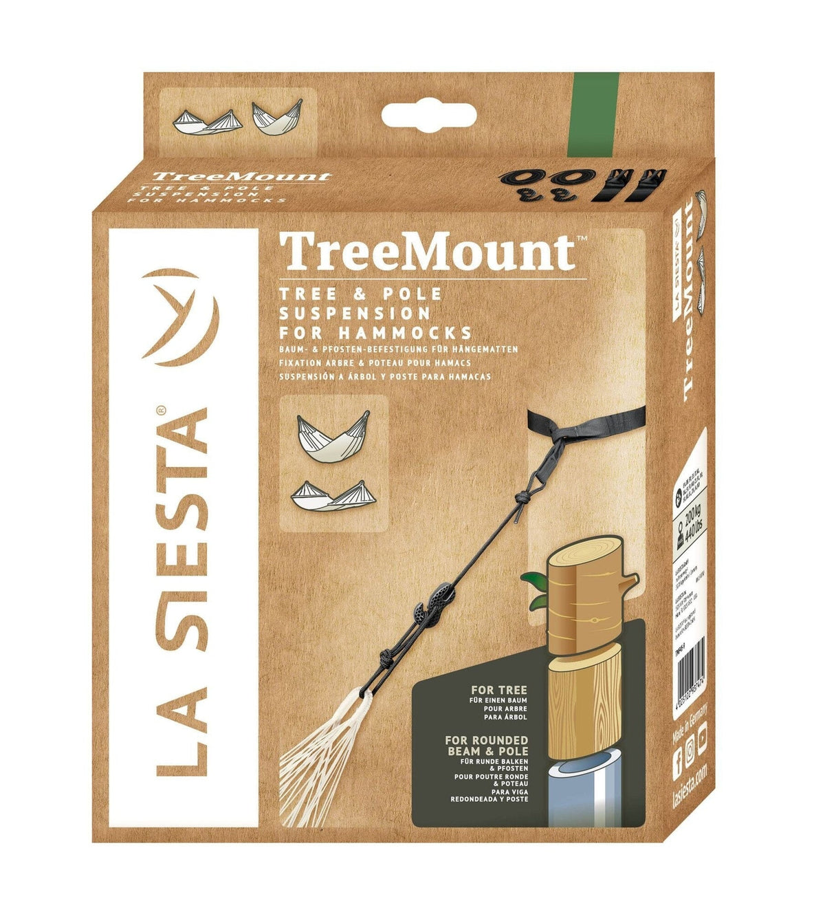 La Siesta TreeMount Kit de fixation pour hamacs